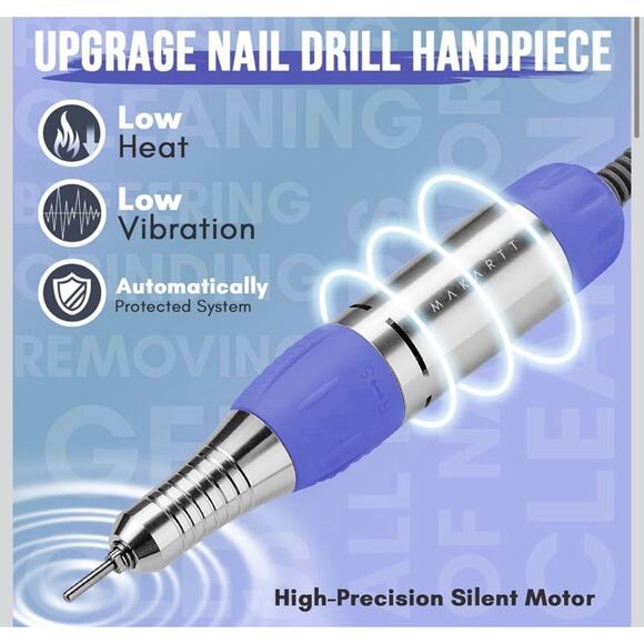 Makartt Nail Drill Electric Nail File JD700 Nail Drills for Acrylic Nails Pro - Picture 2 of 10
